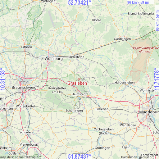 Grasleben on map
