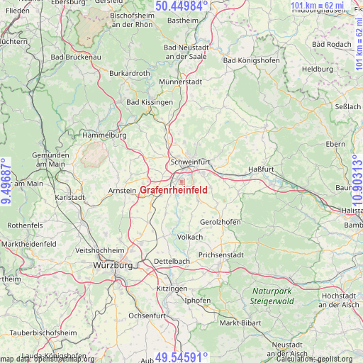Grafenrheinfeld on map