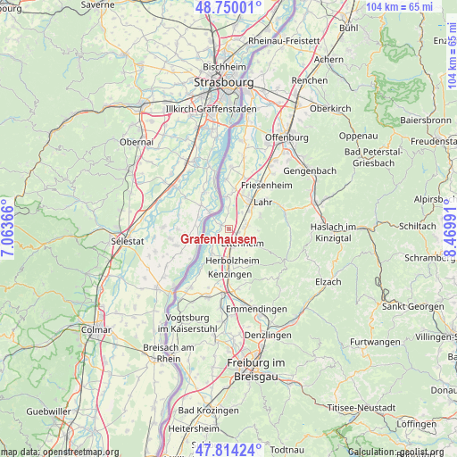 Grafenhausen on map