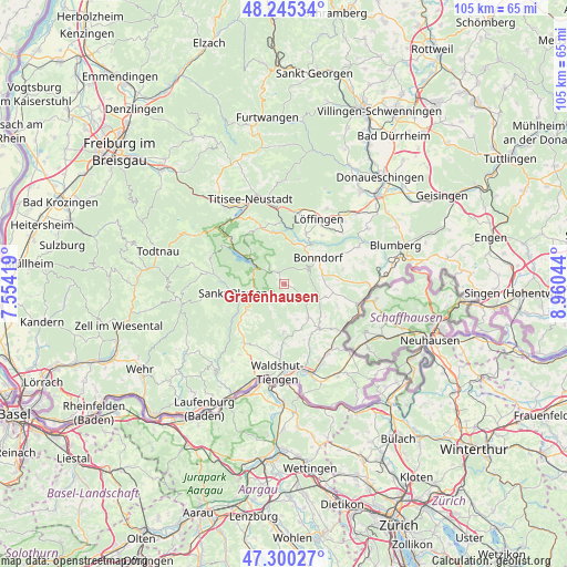 Grafenhausen on map