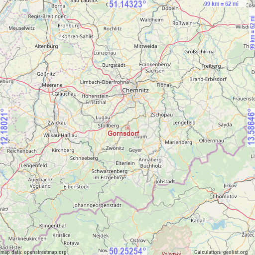 Gornsdorf on map