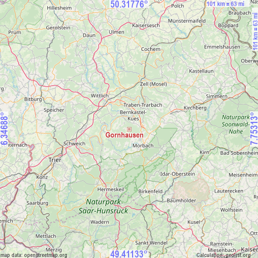 Gornhausen on map