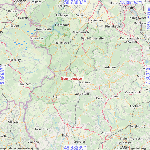 Gönnersdorf on map