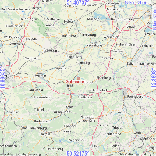Golmsdorf on map