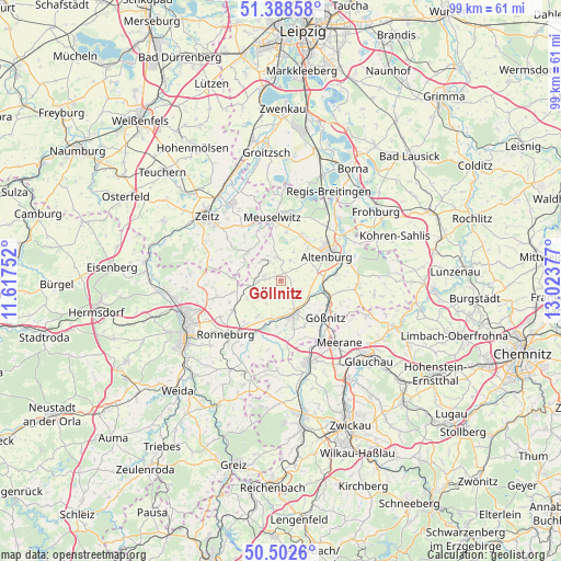 Göllnitz on map