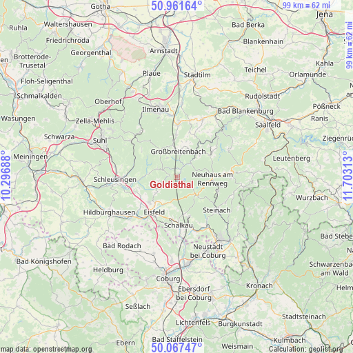 Goldisthal on map