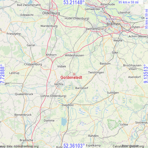 Goldenstedt on map