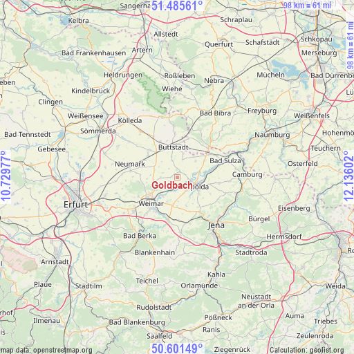 Goldbach on map
