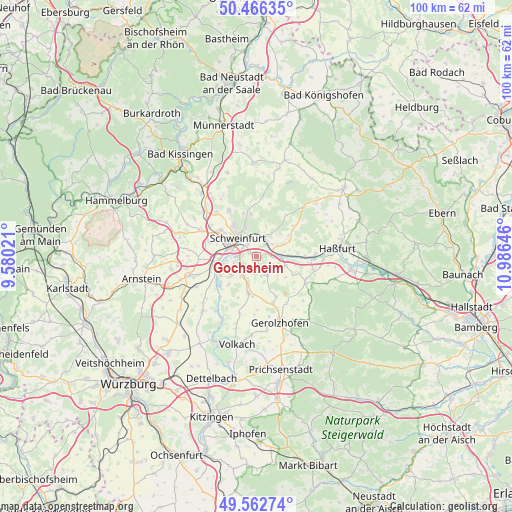 Gochsheim on map