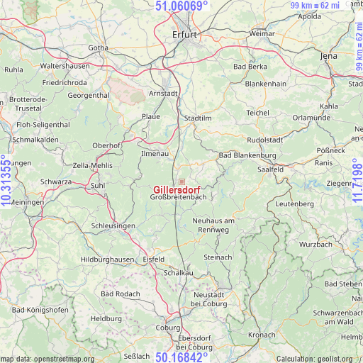 Gillersdorf on map