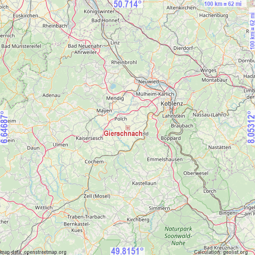 Gierschnach on map