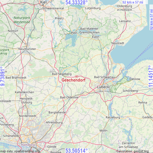 Geschendorf on map
