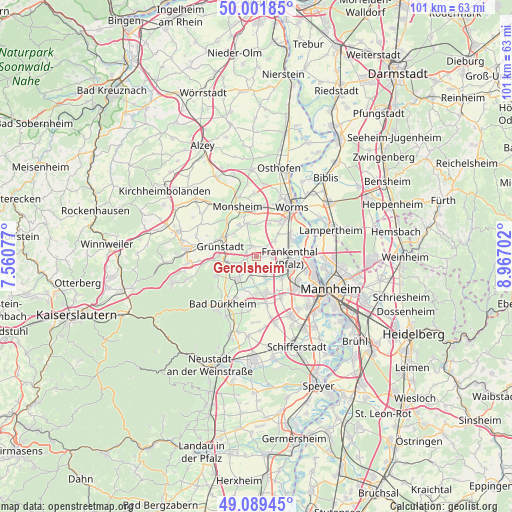 Gerolsheim on map