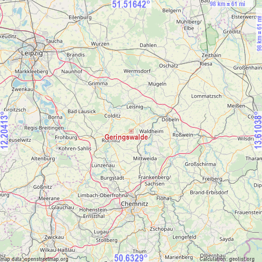 Geringswalde on map