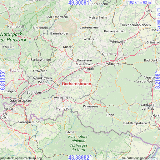 Gerhardsbrunn on map