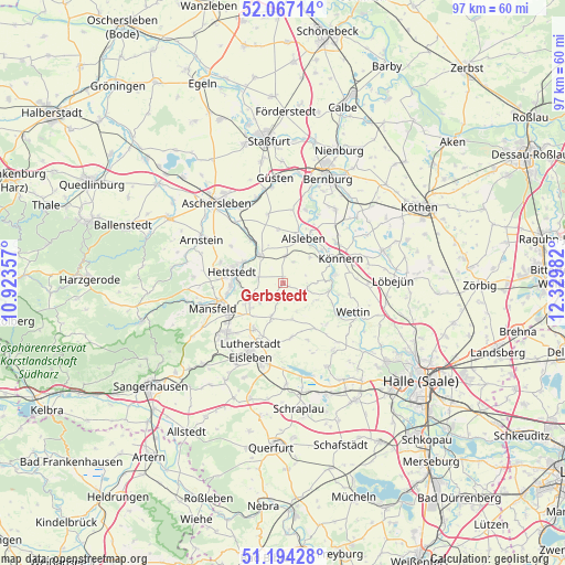 Gerbstedt on map