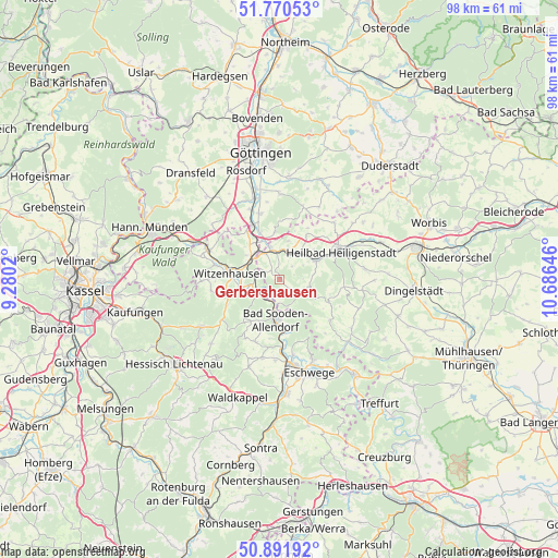 Gerbershausen on map