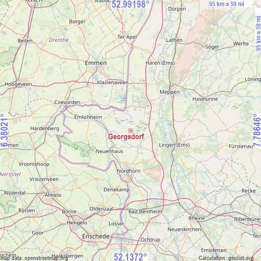 Georgsdorf on map