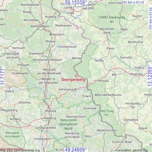 Georgenberg on map
