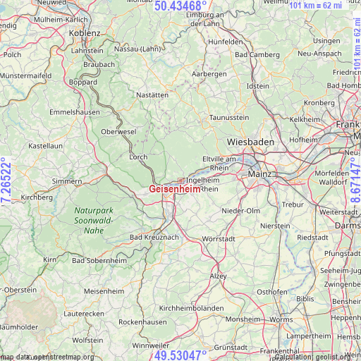 Geisenheim on map