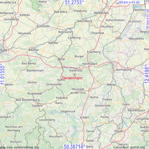 Geisenhain on map