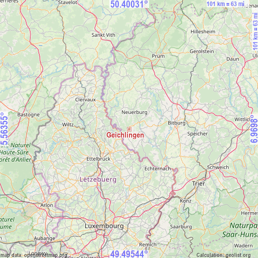 Geichlingen on map