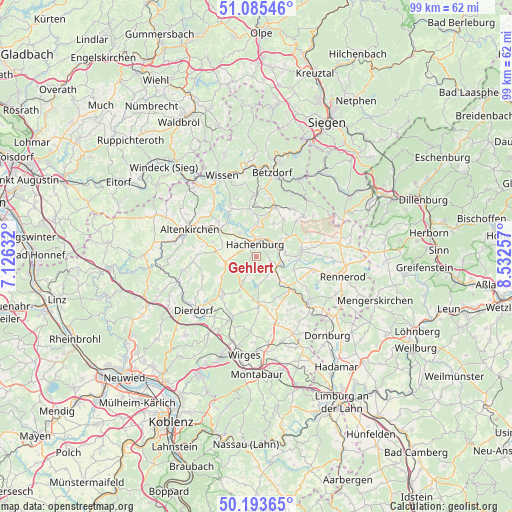 Gehlert on map