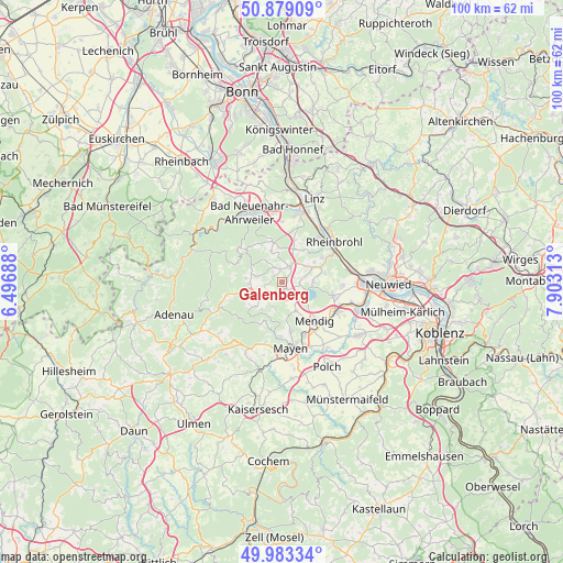 Galenberg on map