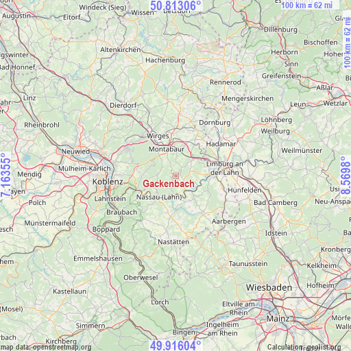 Gackenbach on map