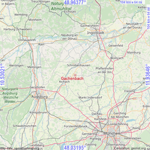 Gachenbach on map