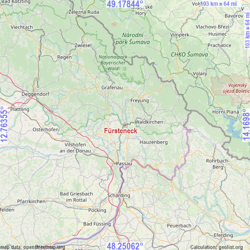 Fürsteneck on map