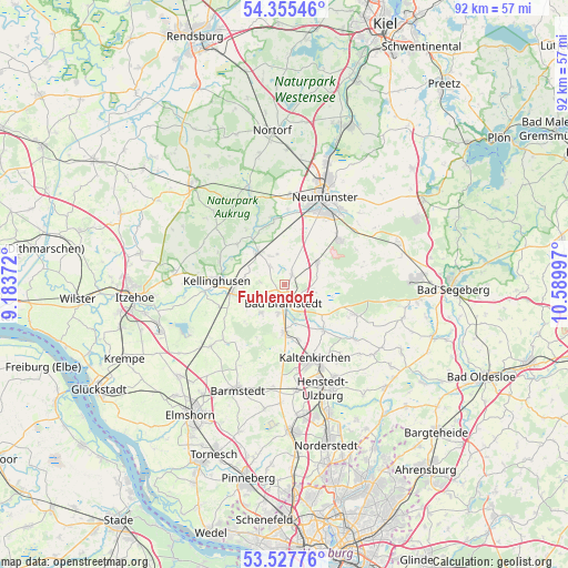 Fuhlendorf on map