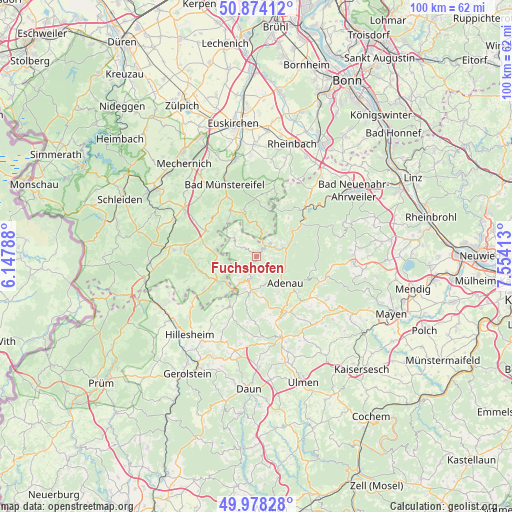 Fuchshofen on map