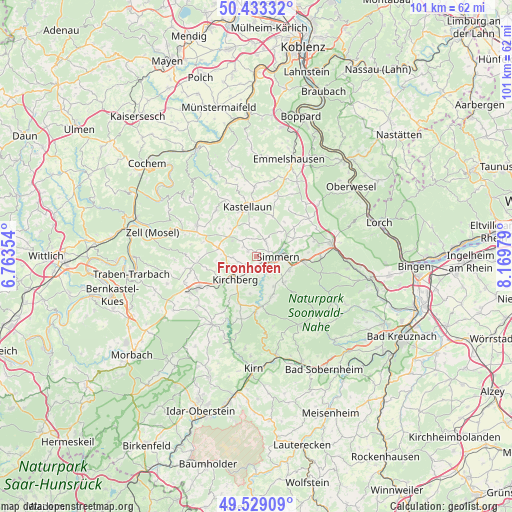Fronhofen on map