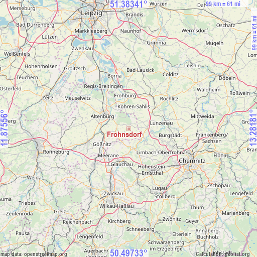 Frohnsdorf on map