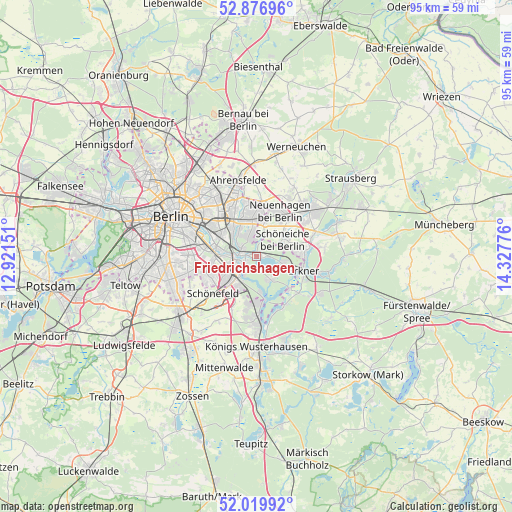 Friedrichshagen on map