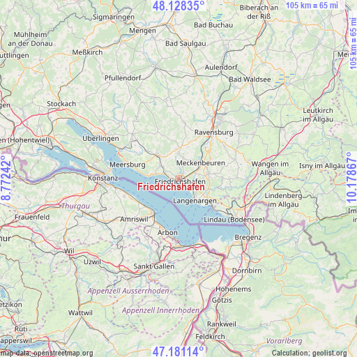 Friedrichshafen on map
