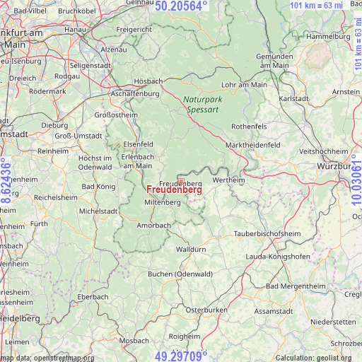 Freudenberg on map