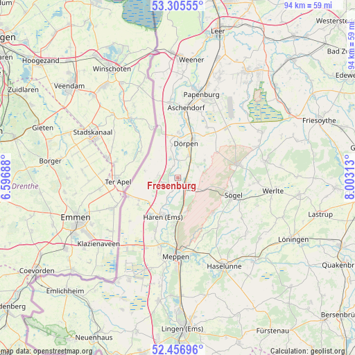 Fresenburg on map