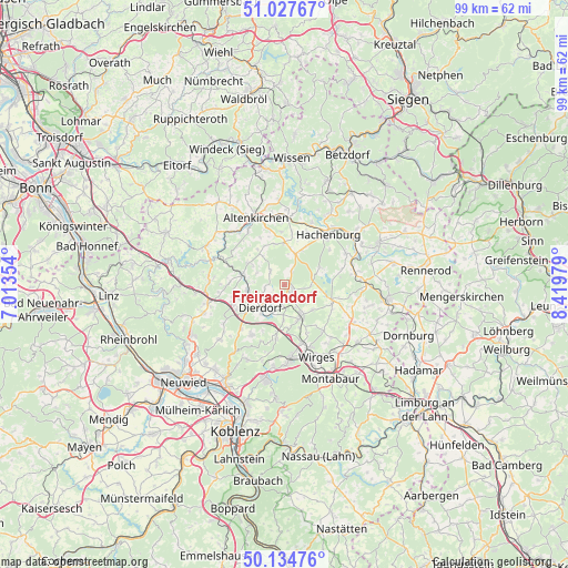 Freirachdorf on map