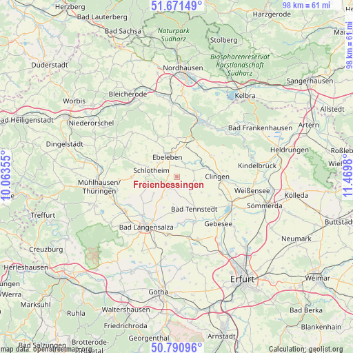 Freienbessingen on map