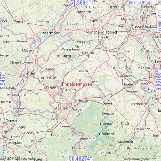 Freialdenhoven on map