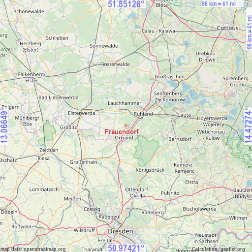 Frauendorf on map