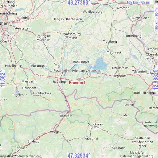 Frasdorf on map