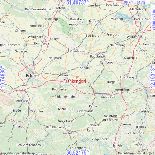 Frankendorf on map
