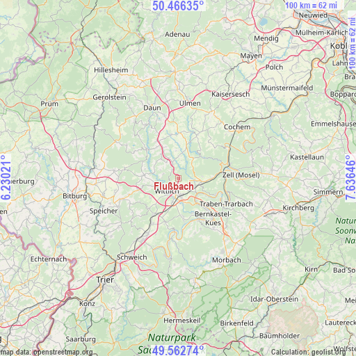 Flußbach on map