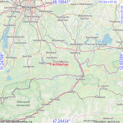 Fischbachau on map