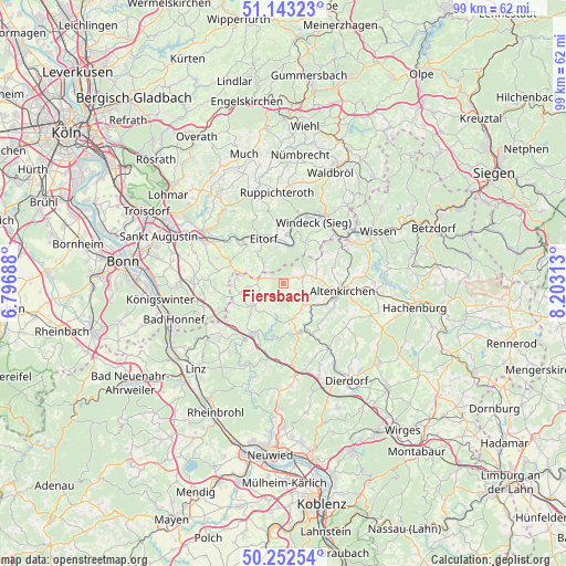 Fiersbach on map