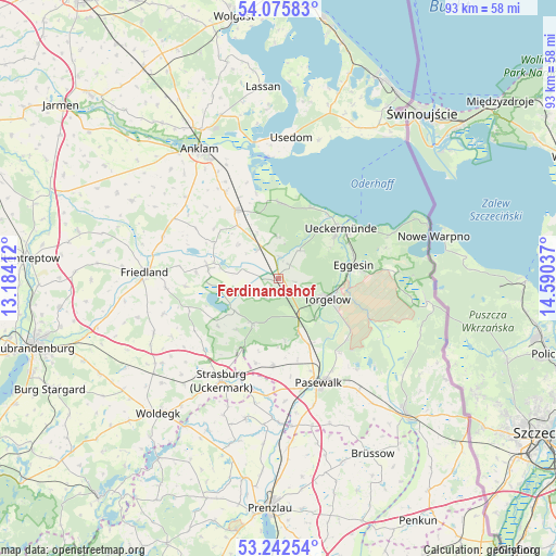 Ferdinandshof on map