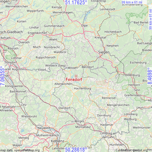 Fensdorf on map